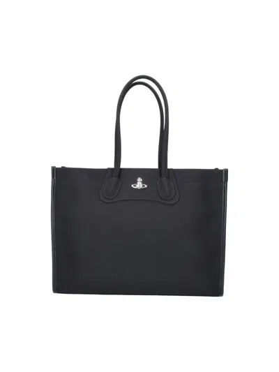 Vivienne Westwood Tote Bag "troy" In Black