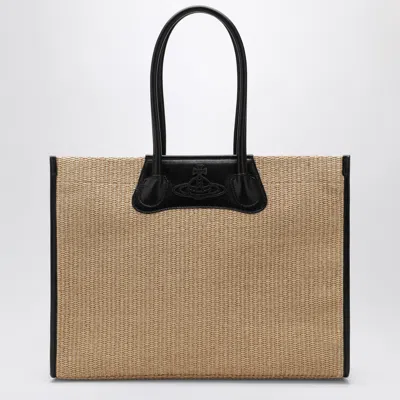 Vivienne Westwood Tote Bag Troy Woven In Blue