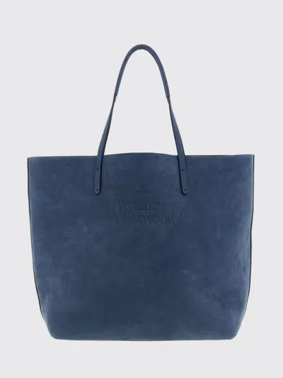 VIVIENNE WESTWOOD TOTE BAG VIVIENNE WESTWOOD WOMAN COLOR BLUE,H65313009