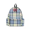 Vivienne Westwood Medium George Check-pattern Logo-patch Backpack In Multi