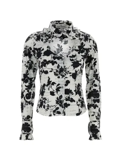 Vivienne Westwood Toulouse Frill Shirt Printed Poplin Absence-of-models 38 Women