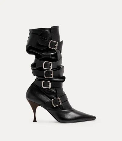 Vivienne Westwood Treasure Boot Supple/veget Tanned Black 8-41 Women
