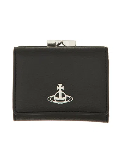 VIVIENNE WESTWOOD VIVIENNE WESTWOOD TRI-FOLD SMALL FRAME WALLET