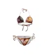 Vivienne Westwood Triangle Bikini With François Boucher Artwork In Multi