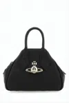 Vivienne Westwood Triangular Silhouette Leather Tote Bag In White