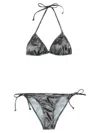 Vivienne Westwood Triangle Top Bikini With Adjustable Straps And All-over Print