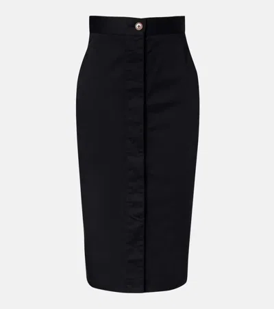 Vivienne Westwood Trouser Cotton-blend Pencil Skirt In Black