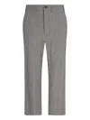 Vivienne Westwood Mens Multi George Check-pattern Cropped Wool And Linen-blend Trousers In Grey