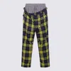 Vivienne Westwood Navy And Yellow Wool Pants In Blue