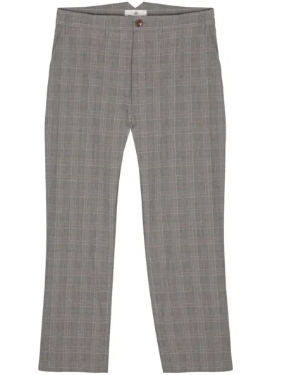 Vivienne Westwood Prince-of-wales-check Cropped Trousers In Prince Of Wales