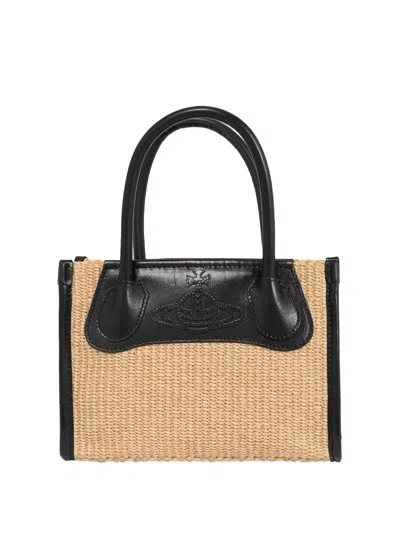 Vivienne Westwood Troy Small Crossbody -  - Cotton - Beige