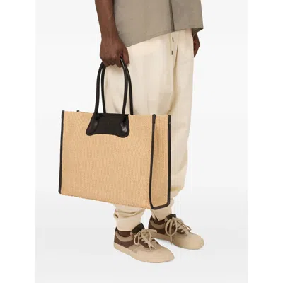 Vivienne Westwood Troy Woven Tote Bag In Neutral