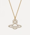 Vivienne Westwood Trudy Pendant Necklace Goldwhitecz Stainless Steel Women In Gold