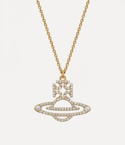 Vivienne Westwood Trudy Pendant Necklace Goldwhitecz Stainless Steel Women