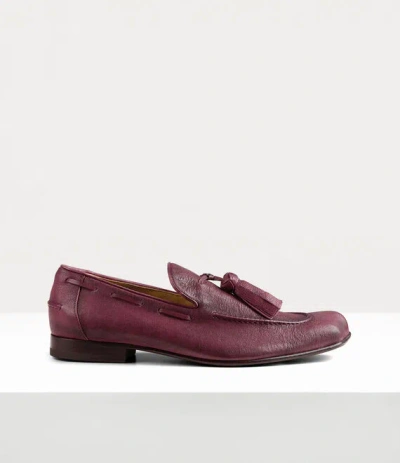 Vivienne Westwood Tuesday Loafer Washed/oiled Leather Wine 11-45 Men