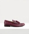 Vivienne Westwood Tuesday Loafer Washed/oiled Leather Wine 8-41 Women In Wine