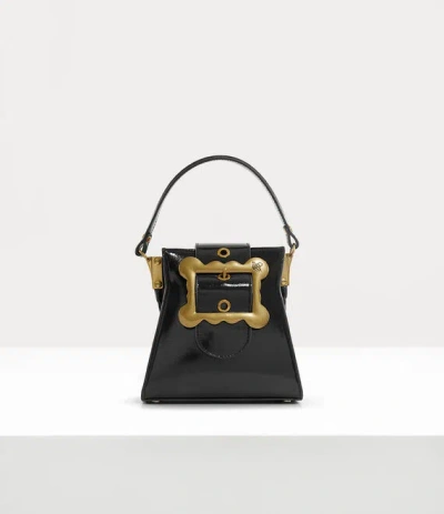 Vivienne Westwood Tuesday Mini Handbag Shiny Leather Black
