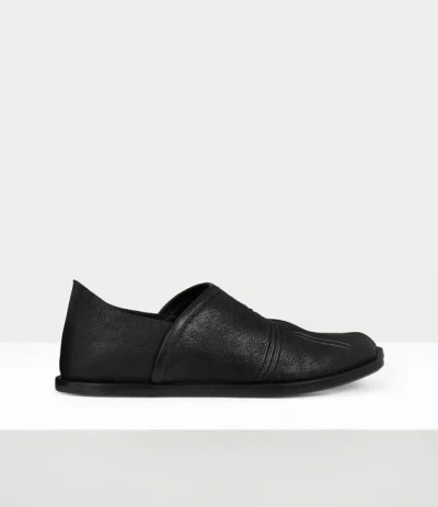 Vivienne Westwood Tuesday Slipper Washed Leather Black 10-44 Men