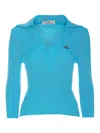 VIVIENNE WESTWOOD TURQUOISE MARINA POLO