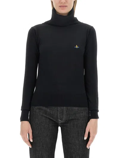 Vivienne Westwood Turtleneck Jersey Giulia In Black