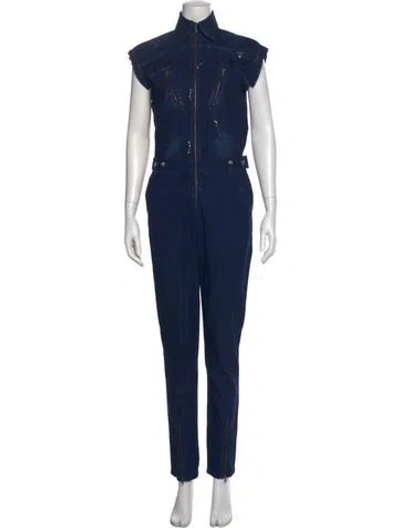 Pre-owned Vivienne Westwood Turtleneck Jumpsuit In Blue