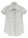Vivienne Westwood Blackwhite Twisted Bagatelle Shirt In Multicolor