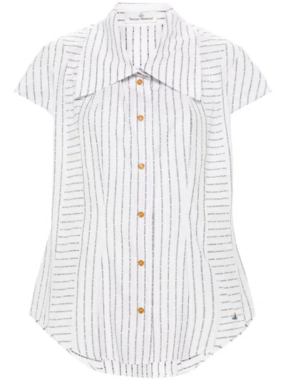 Vivienne Westwood Twisted Bagatelle Shirt In White