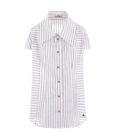 VIVIENNE WESTWOOD VIVIENNE WESTWOOD STRIPED SHORT-SLEEVED SHIRT
