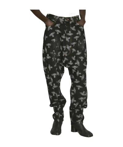 Vivienne Westwood Twisted Seam Jeans In Black