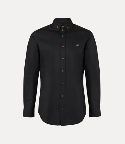 Vivienne Westwood Two Button Krall Shirt Compact Poplin Black 50 Men