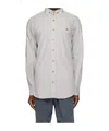 Vivienne Westwood Gray Two Button Krall Shirt In White