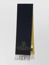 Vivienne Westwood Two-tone Scarf Fringe Detail In Black