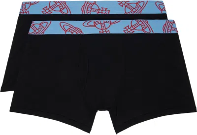 Vivienne Westwood Two-pack Black Cotton Boxer Briefs