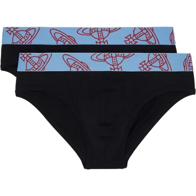 Vivienne Westwood Two-pack Black Slip Band Briefs