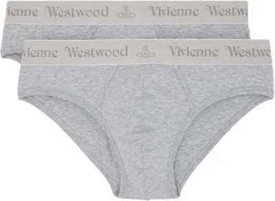 Vivienne Westwood Two-pack Gray Cotton Briefs