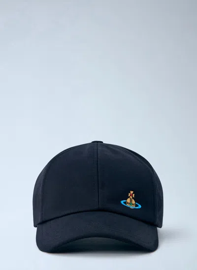 Vivienne Westwood Uni Baseball Cap In Blue