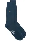 Vivienne Westwood Uni Colour Plain Socks In Blue