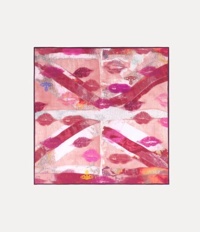 Vivienne Westwood Union Jack Kiss Square Pink Union Jack/kisses Unisex