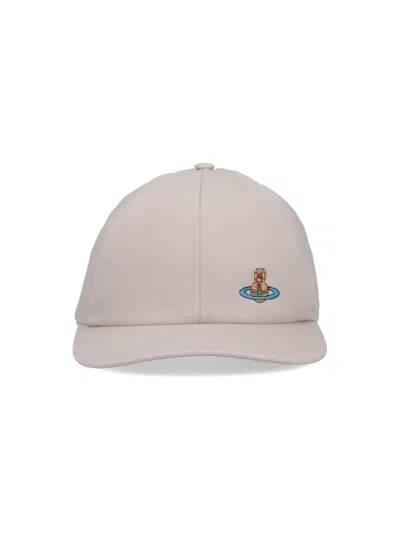 Vivienne Westwood Unisex Cotton Hat In Neutral