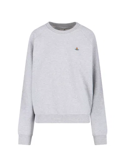 Vivienne Westwood Unisex Raglan Sleeve Sweatshirt In Gray