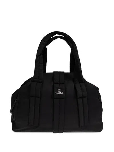 Vivienne Westwood Utility Drill Sidney Tote Bag In Black