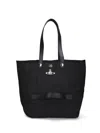 Vivienne Westwood Rectangular Tote Bag Top Handles In Black