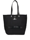 Vivienne Westwood Rectangular Tote Bag Top Handles In Black