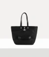 Vivienne Westwood Utility Small Shopper Tech Pl Black-silver-hw