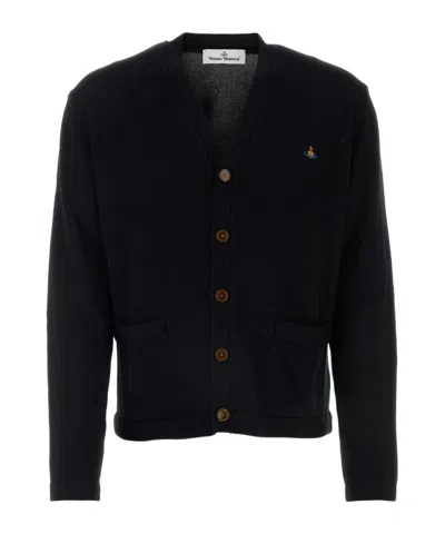 VIVIENNE WESTWOOD VIVIENNE WESTWOOD ORB EMBROIDERED BUTTONED CARDIGAN