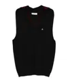 Vivienne Westwood V-neck Sleeveless Knitwear In Black