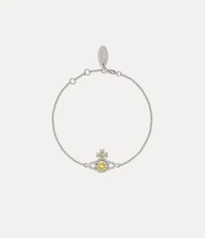Vivienne Westwood Valentina Orb Bracelet Platinum-yellow-white-cz Platinum-yellow-white-cz Women
