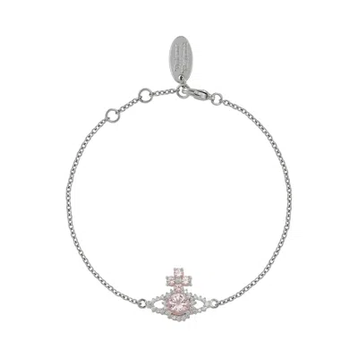 Pre-owned Vivienne Westwood Valentina Orb Bracelet 'platinum/pink/white' | Women's Size Onesize
