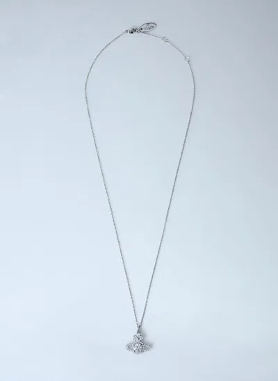 Vivienne Westwood Valentina Orb Pendant Necklace In Silver