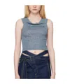 Vivienne Westwood Valentina Ribbed Vest In Blue
